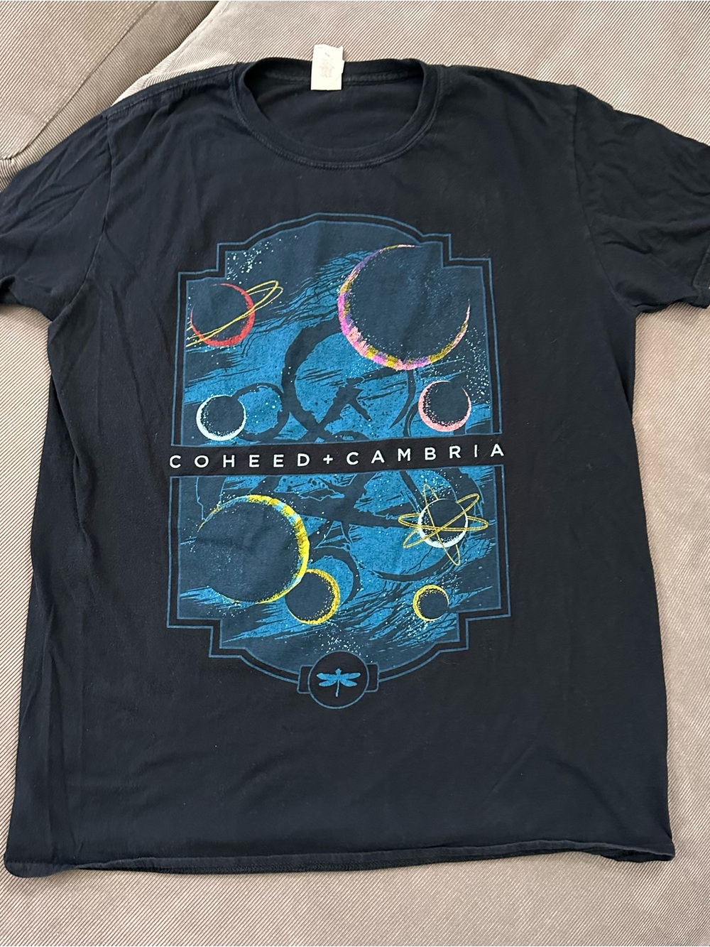 Coheed and Cambria Planets Space T Shirt Men's Concert Band Tee Rock Metal Large